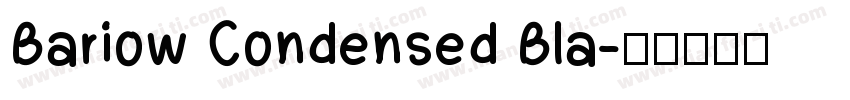 Bariow Condensed Bla字体转换